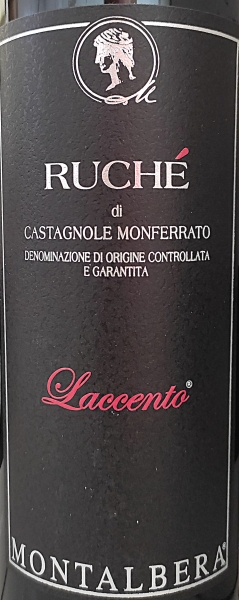 Montalbera Laccento 2019, DOCG Ruché di Castagnole Monferrato, Rotwein, trocken 0,75l